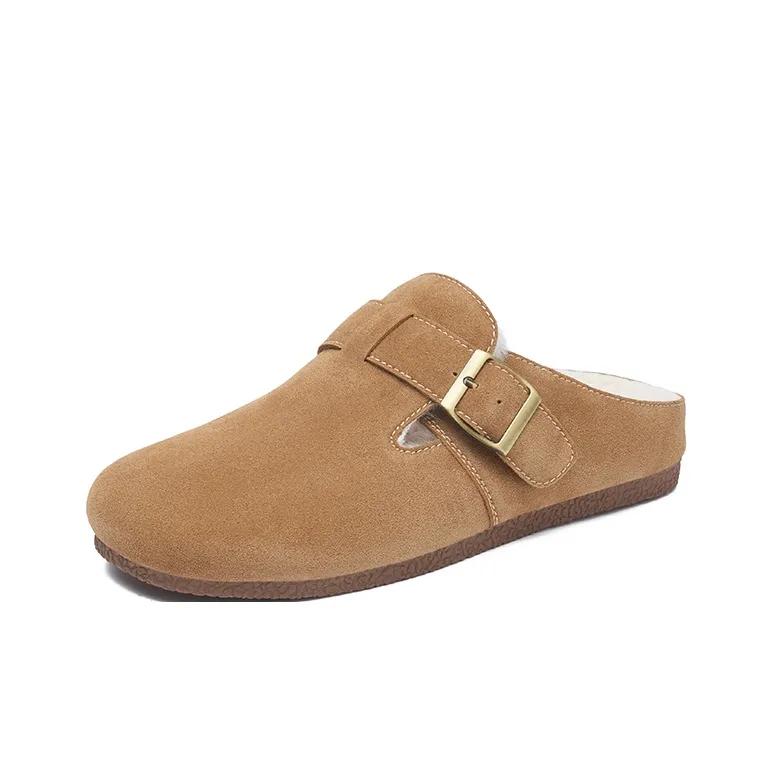 JOSINY Wrap toe Slippers Women's Camel-1