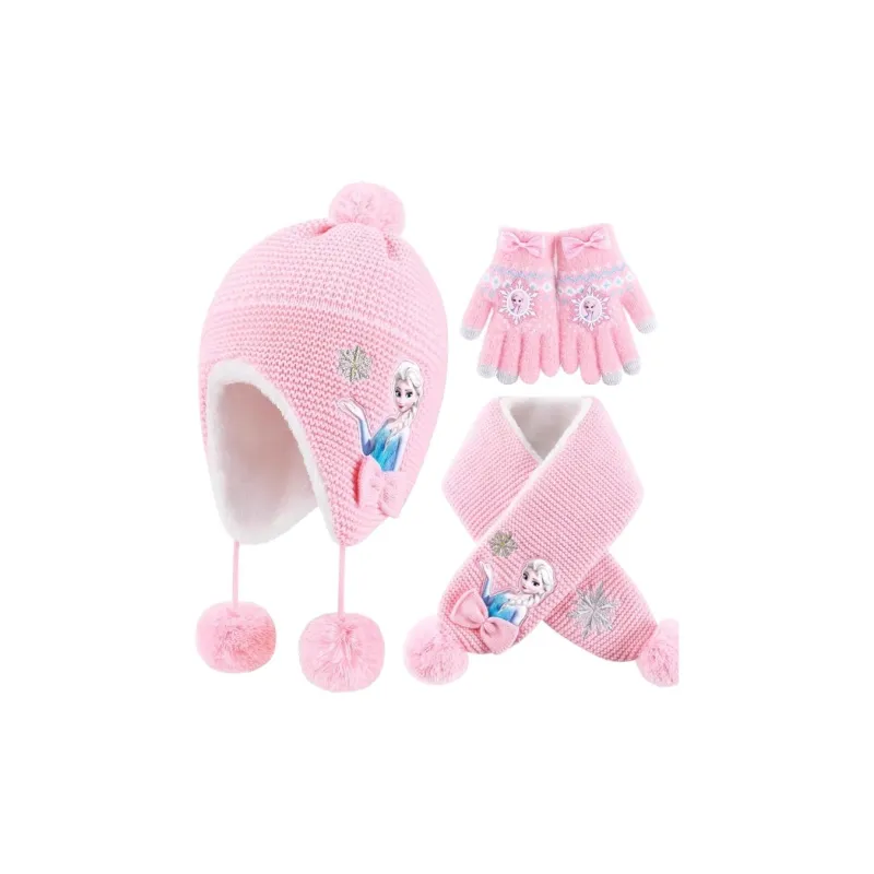 Disney Frozen Series Acrylic Beanies Kids' Pink-6