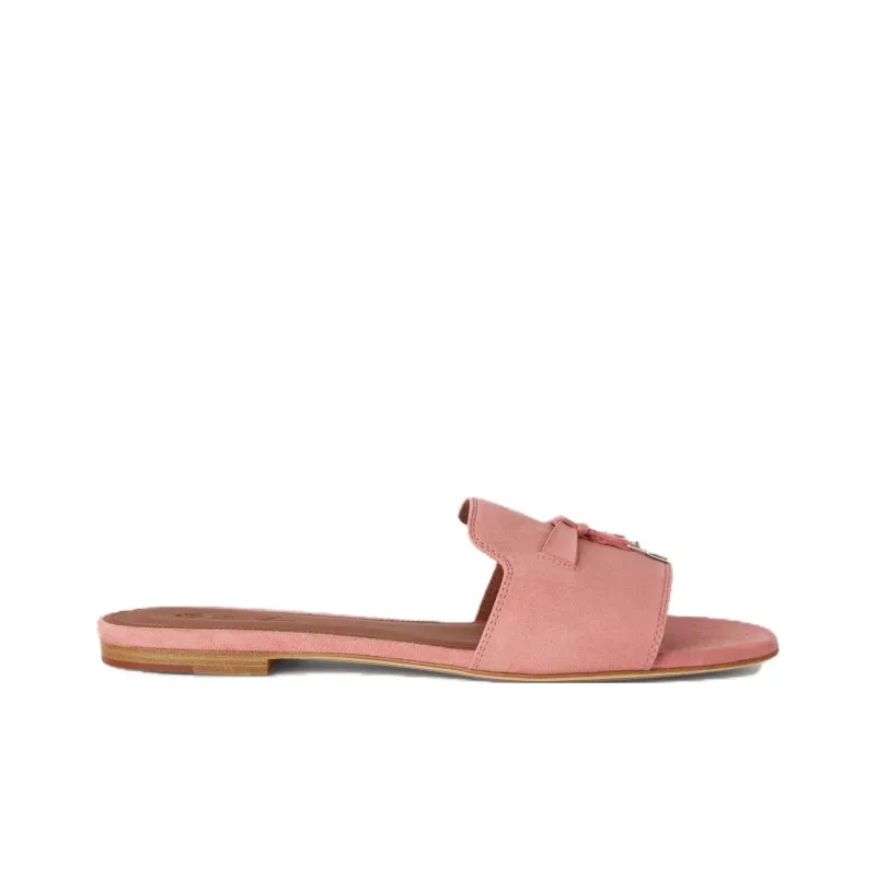 Loro Piana Quiet Slide Slippers Women's Pink-1