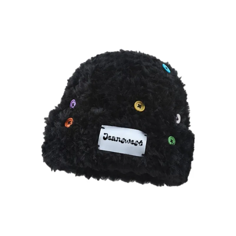 JEANSWEST Rabbit Fur Blend Beanies Unisex-4