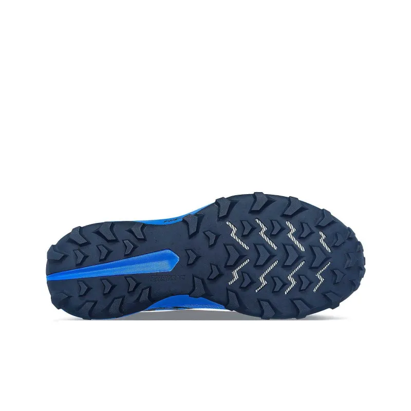 Saucony PEREGRINE 14 Anti-Slip Wear-Resistant Low-Top Trail Running Running Shoes Men's Blue-5