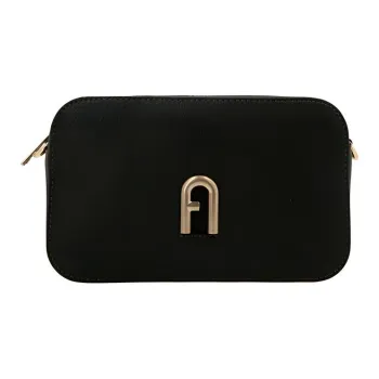 Furla Logo-Plaque Zipped Mini Crossbody Bag