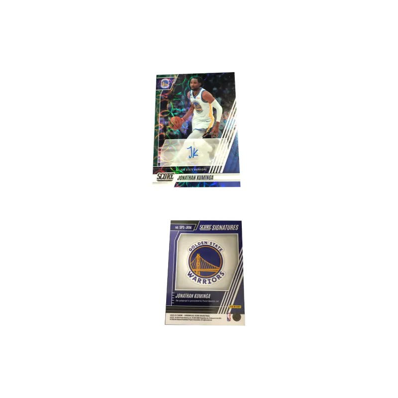 PANINI 2022 23 Chronicles Jonathan Kuminga Jonathan Kuminga Green Bubbles Kuminga Player Card Sports Cards 1 Pc-2