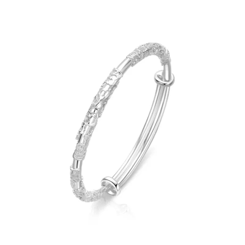 Zheng Tai Fook 999 Fine Silver Bangles Unisex-7