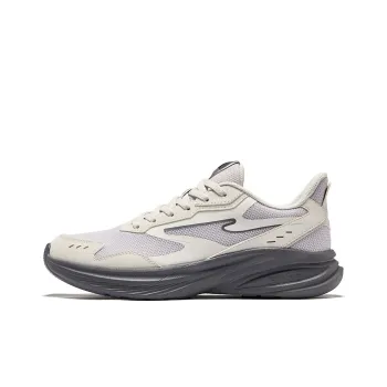 Erke Hunt Slip Resistant Lightweight Rebound Low Top Running Shoes Men's Mist Gray Cangye Gray