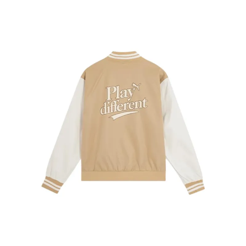 PUMA Baseball Jacket Unisex Khaki-1
