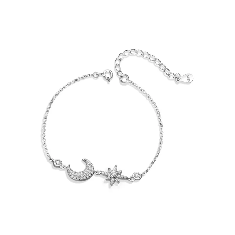 Stone Edge Poly 925 Sterling Silver Bracelets Women's-0