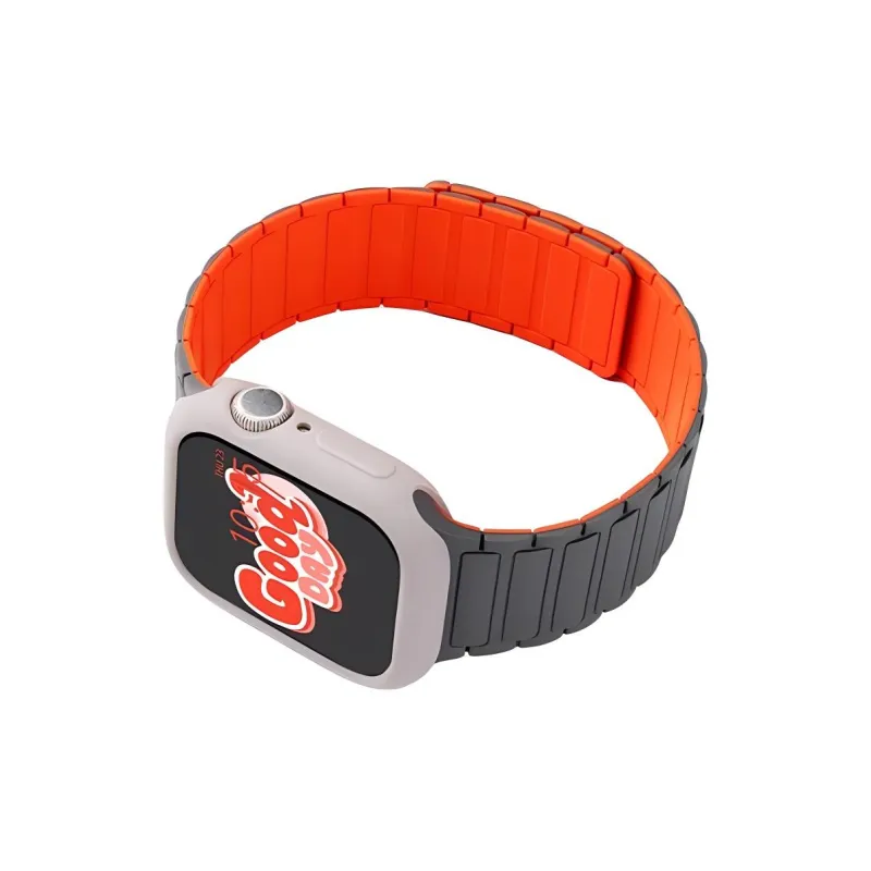 Mr. Strap Watch Band Apple Compatibility Silicone Material-12