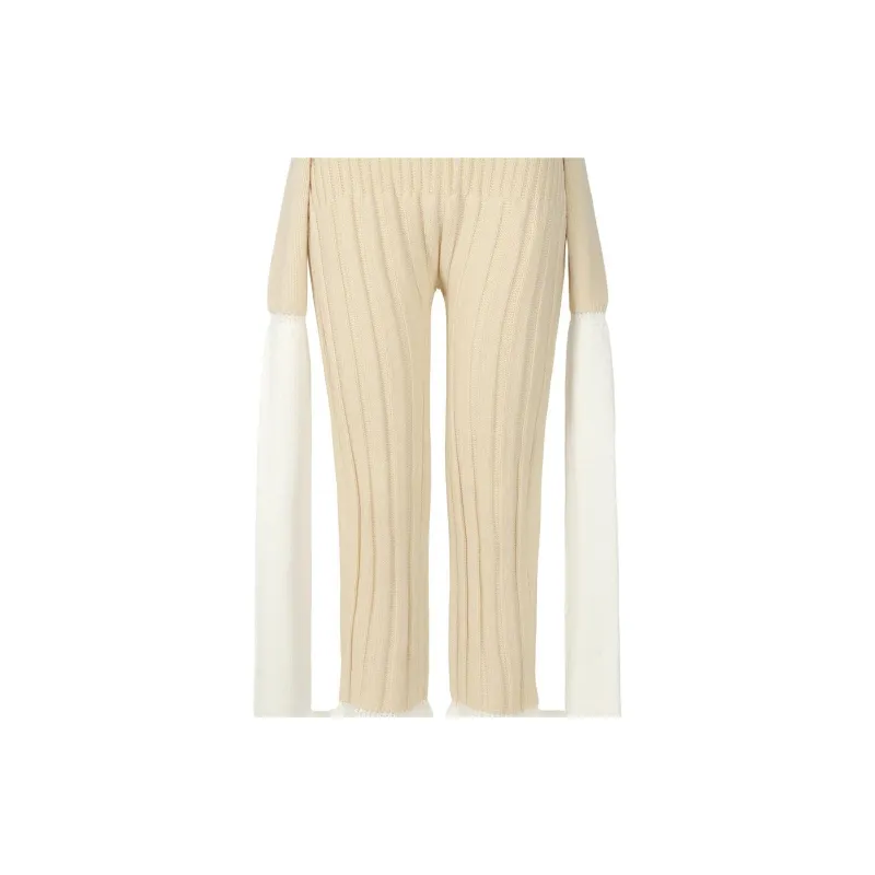 ISSEY MIYAKE Casual Pants Slim Fit Women's Beige-1