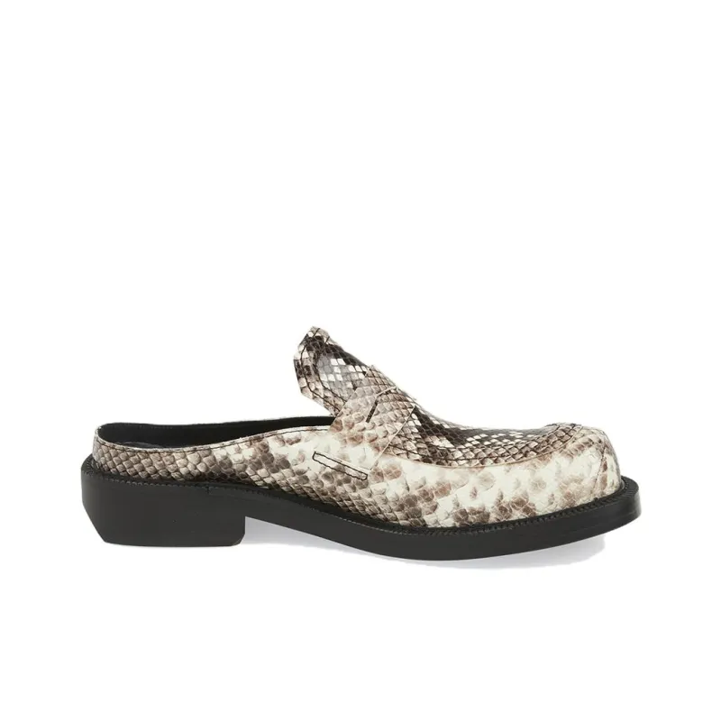 ADER ERROR Abrasion Resistant Closed Toe Slippers Unisex Black Gold-1