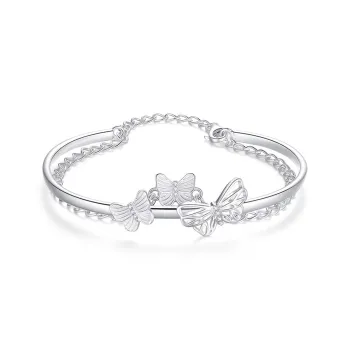 7℃ Sterling Silver S999 Silver Bangles Women's