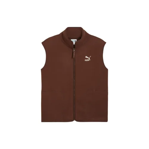 PUMA CLASSICS FW24 Vest Men's Dark Coffee Brown