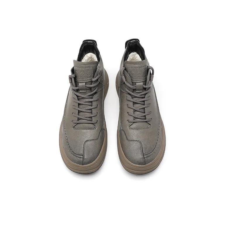 JOSINY Padded High-Top Skateboard Shoes Men's Black/Gray-9