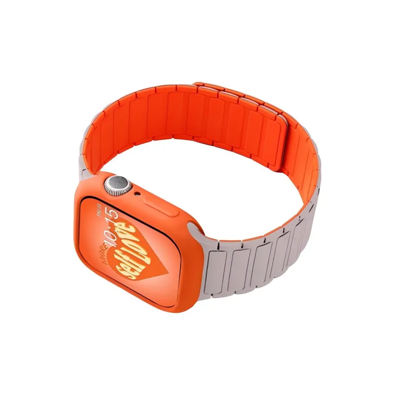 Mr. Strap Watch Band Apple Compatibility Silicone Material-6