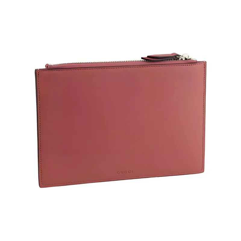 GUCCI GG Blooms Canvas With Leather Clutch Small Size Women's Ebony/Pink-1