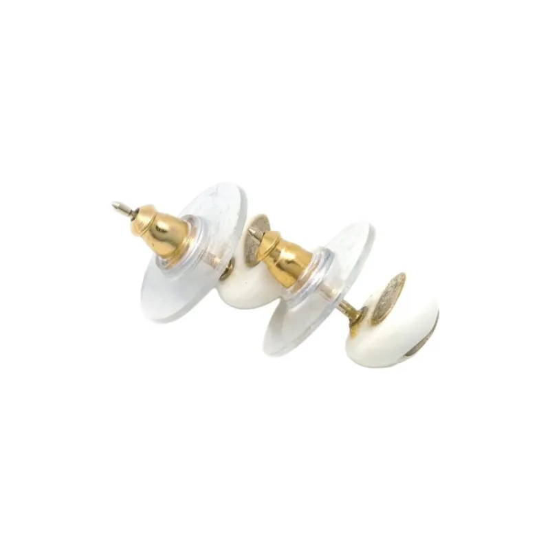 CHANEL 2006 Cc Button Earrings-1
