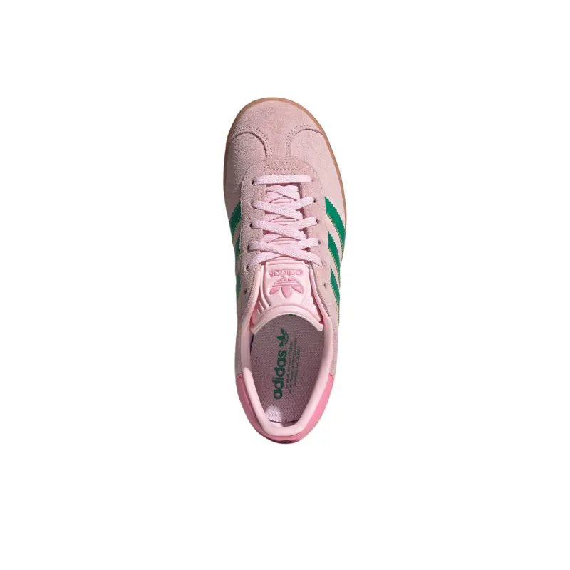 Adidas Originals GAZELLE Anti Slip Wear Resistant Low Top Kids' Skateboarding Shoes Pink Green Teenagers-2