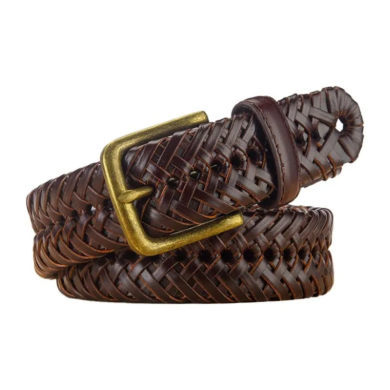 YUZHAOLIN Cow Split Leather Leather Belts Men's 3.5cm-0