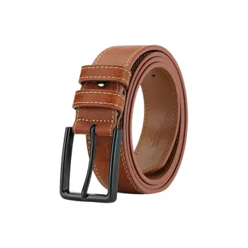 YUZHAOLIN Cow Leather Leather Belts Unisex 3.4cm