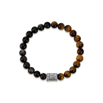 SEVEN COOK Obsidian Bracelets Men's