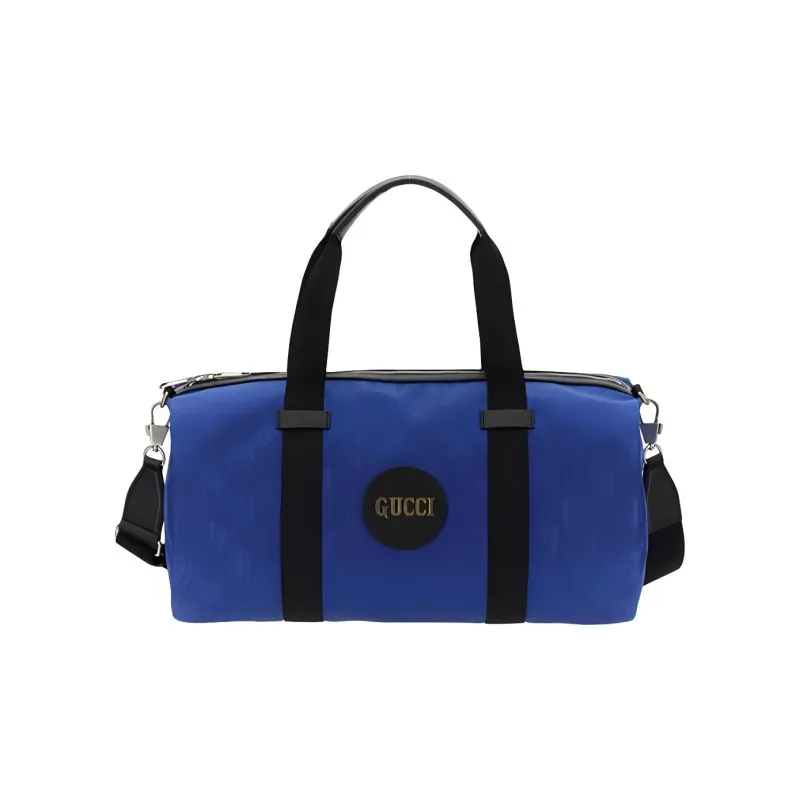GUCCI Off The Grid Nylon With Leather Handbag, Shoulder Bag, Crossbody Bag, Travel Bag Men's Blue-0