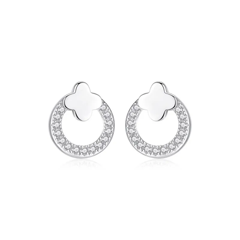 Good Quality S925 Silver Stud Earrings Women's-0