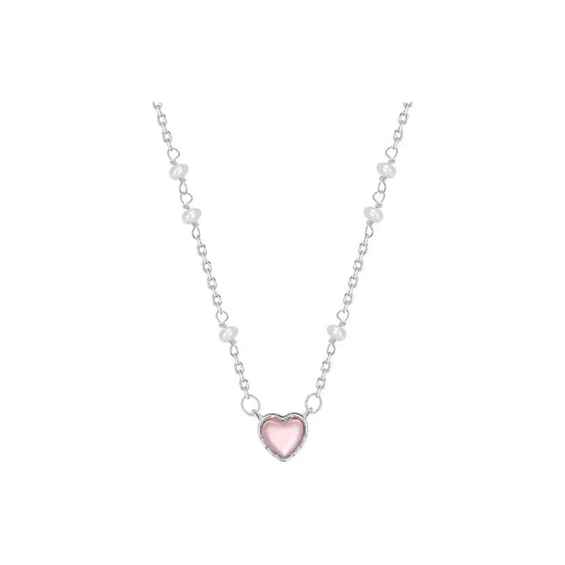 KING OF BLING 925 Sterling Silver, Glass Cat Eye, Pearl Necklaces Unisex Good Luck-0