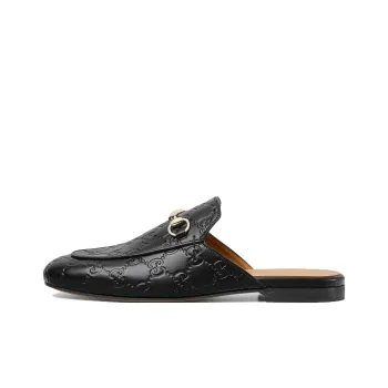 GUCCI Princetown Wrap toe Slippers Women's Black