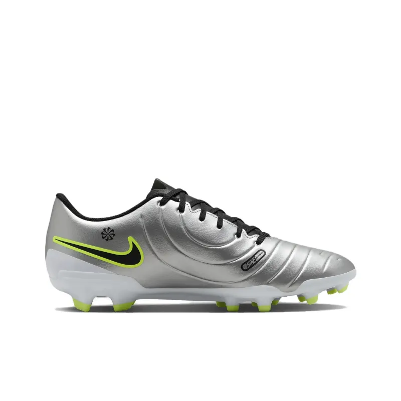 Nike Tiempo Legend 10 Club Mg Metallic Silver Volt Black-1