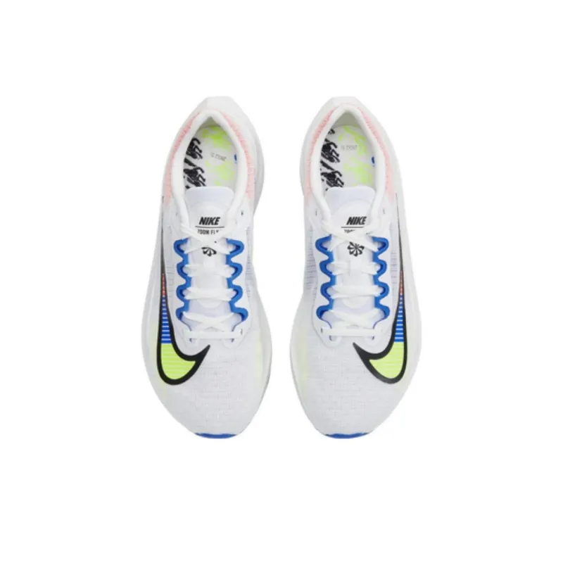 Nike Zoom Fly 5 Running Shoes Men Low Top White/Yellow/Blue/Pink-3