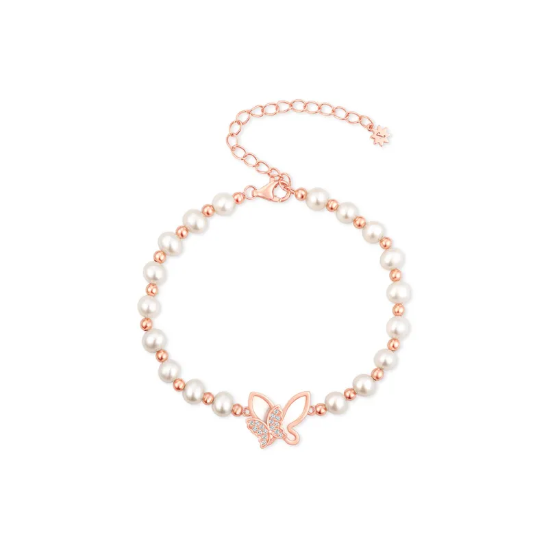 SIMPLE JOYS S925 Silver Bracelets Women's Rose Gold Exquisite Box-0