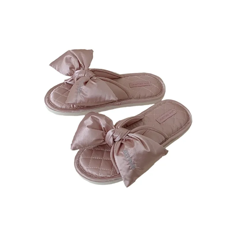 SHIGUDE Cotton Linen Blend Slippers Unisex Red-21