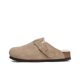 Khaki (Fleece-Lined)-White Fur