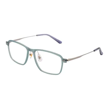 SEIKO Titanium Β Titanium Square Eyeglass Frames Unisex Turquoise