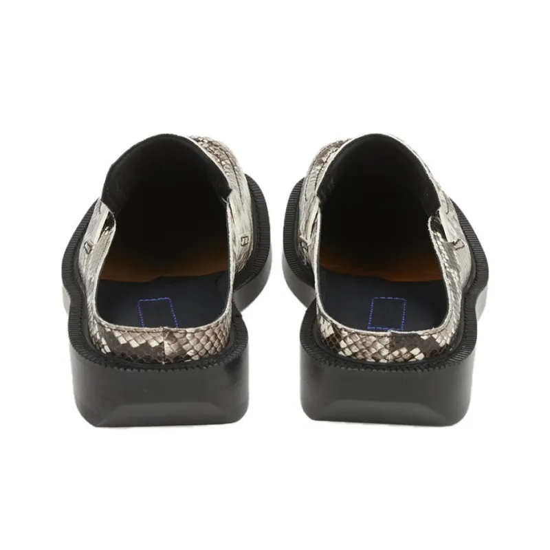 ADER ERROR Abrasion Resistant Closed Toe Slippers Unisex Black Gold-5