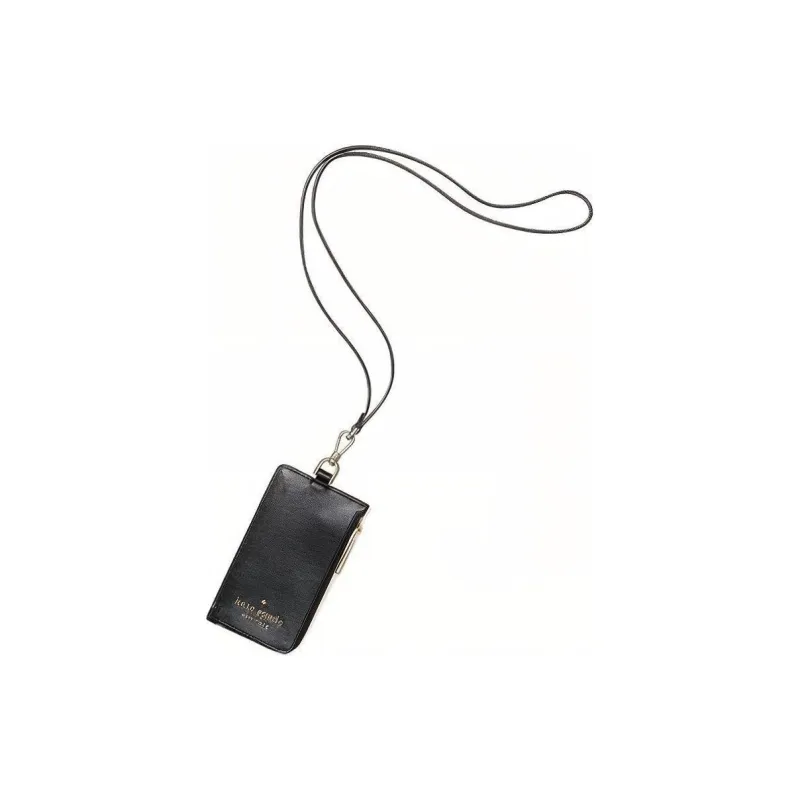 Kate Spade Staci Leather Work Card Holder Unisex Black-0