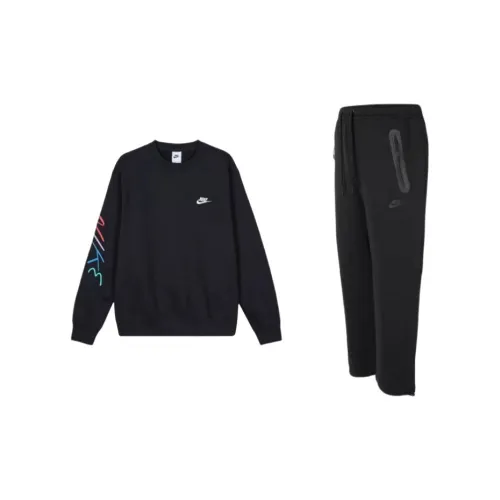 Nike Club FLEECE Sweatshirt Set Men's Black