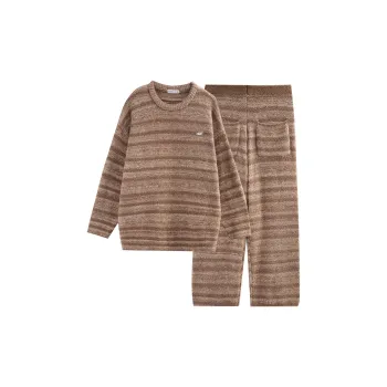 Same Language Pajama Set Women's Yellow Brown