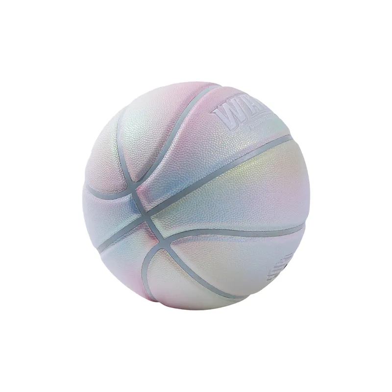 WADE PU Basketball Camellia Tears Gradient Pink Size 7 Street Reflective Unisex-6