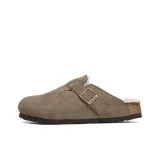 Taupe (Fleece-Lined)-White Fur