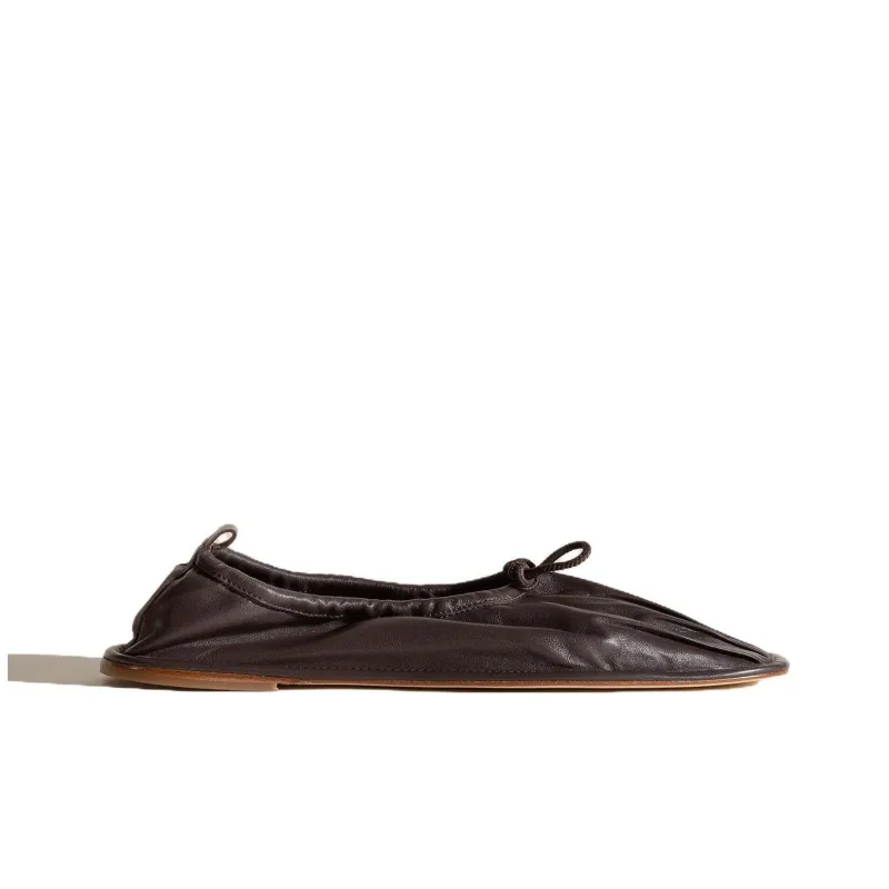 Hereu Casual Single Shoes Women's Dark Brown-4