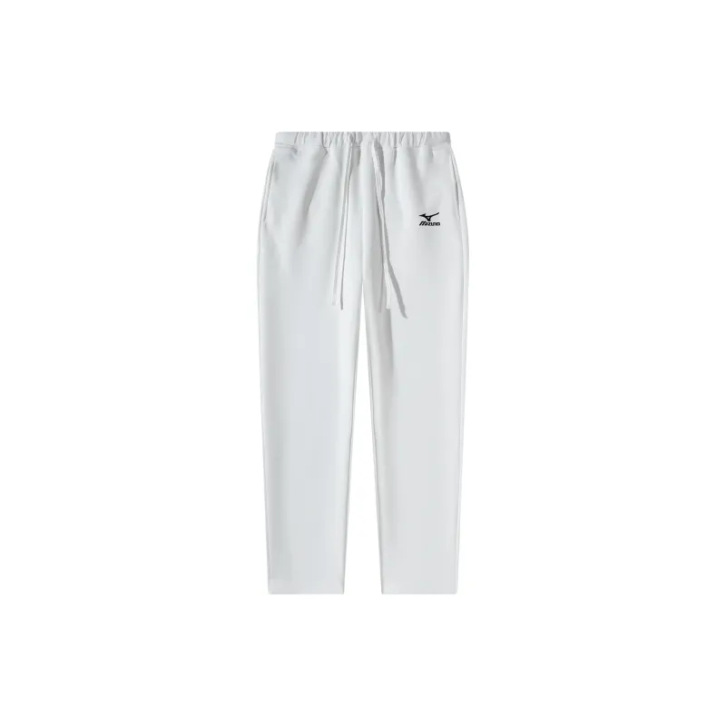Mizuno Knitted Sports Pants Unisex White Comes With Necklace-1