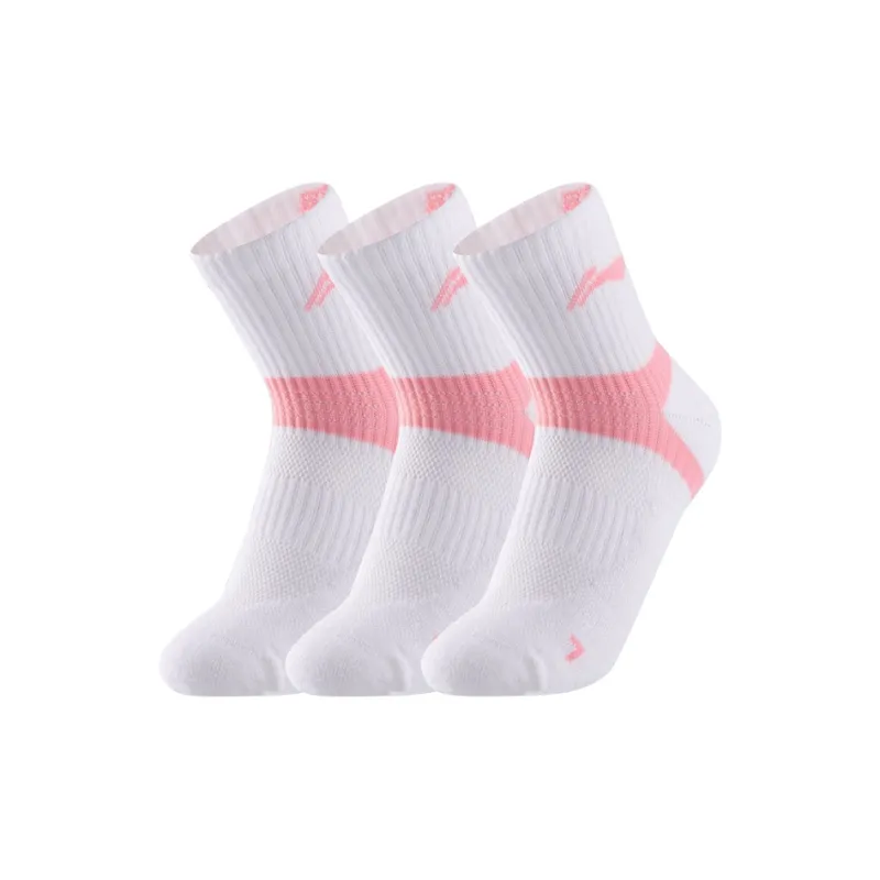 LiNing Badminton Series Mid-Calf Socks Unisex 3 Pack-26