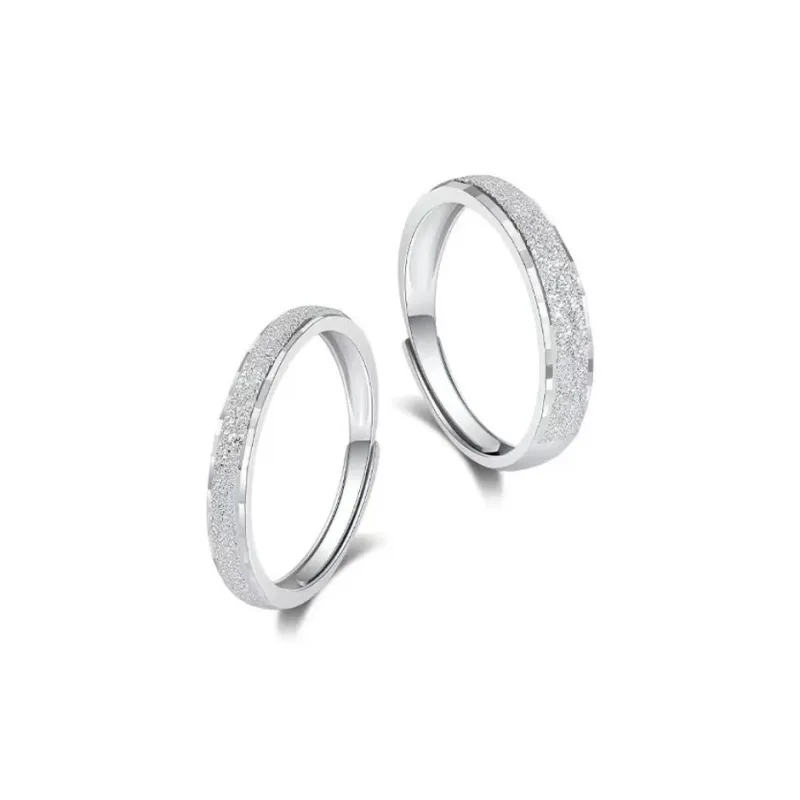Stone Edge Poly 999 Fine Silver Rings Unisex-0