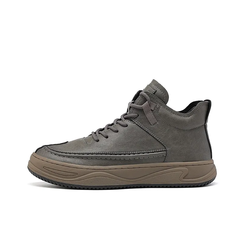 JOSINY Padded High-Top Skateboard Shoes Men's Black/Gray-6