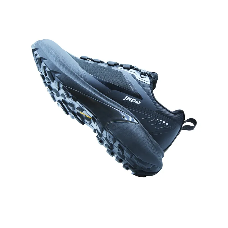 JNDO Anti Slip And Wear Resistant Breathable Low Top Sprint Running Shoes Unisex Blue Black-4