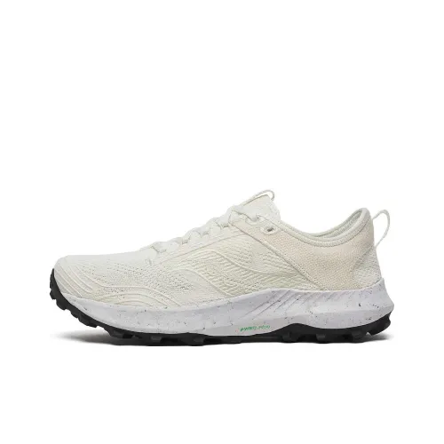 Saucony Anti-Slip Wear-Resistant Low-Top Trekking Shoes Men's White