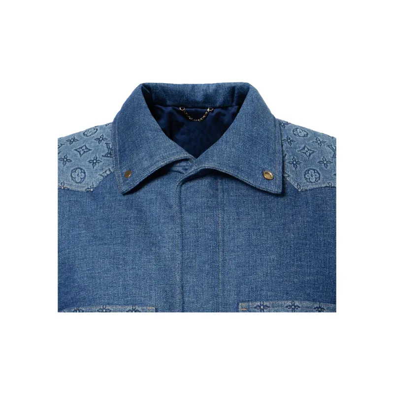 LOUIS VUITTON Monogram Padded Denim Jacket-9
