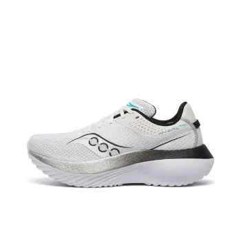 Saucony Kinvara Pro Anti Slip Wear Resistant Low Top Running Shoes Men's White Black
