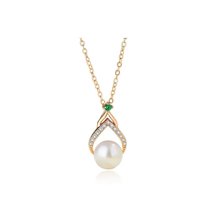 YINGNIXINDONG Freshwater Pearl Necklaces Women's-4
